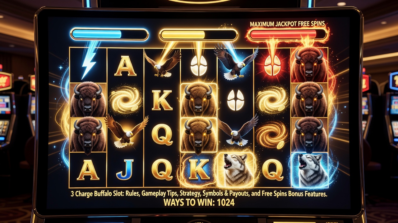 3 Charge Buffalo Slot: Rules, Gameplay Tips, Strategy, Symbols & Payouts, and Free Spins Bonus Features