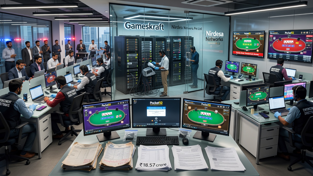ED Raids Gameskraft Offices Nationwide Over Betting Money Laundering Case