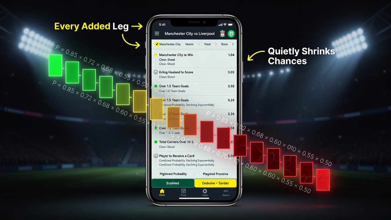 Why Every Added Leg Quietly Shrinks a Bet's Chances