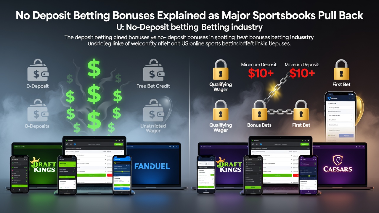No Deposit Betting Bonuses Explained as Major Sportsbooks Pull Back
