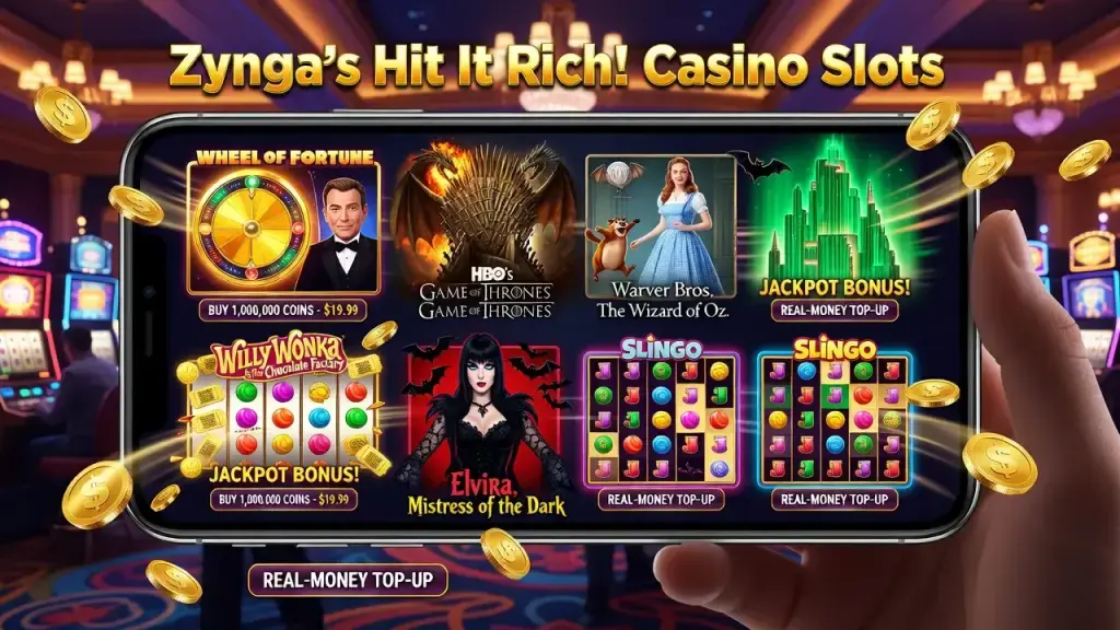 Zynga's Hit It Rich Shows How Social Casinos Monetize Licensed Brands