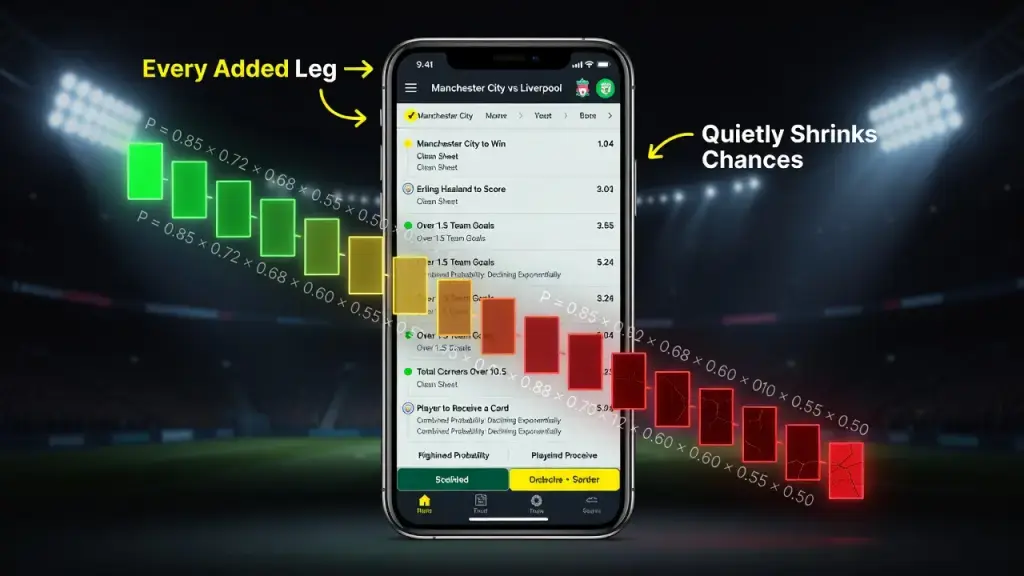 Why Every Added Leg Quietly Shrinks a Bet's Chances