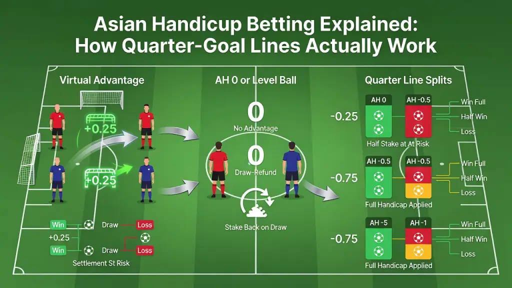 Asian Handicap Betting Explained: How Quarter-Goal Lines Actually Work